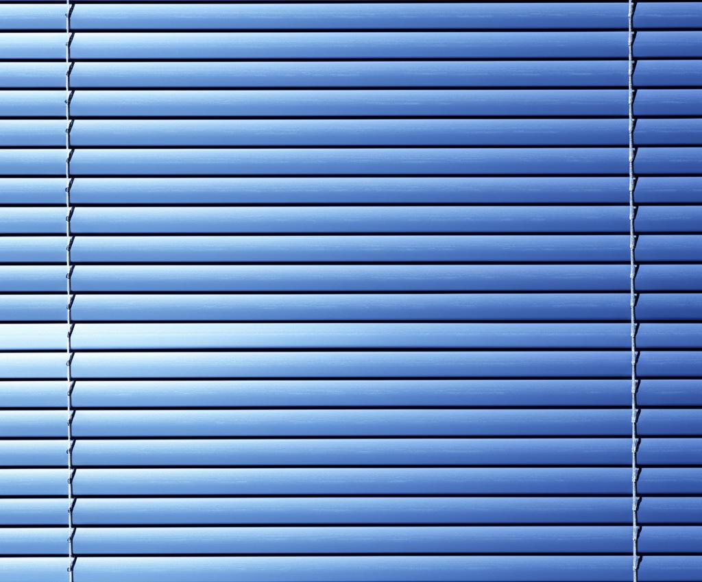 blue aluminium venetian blinds